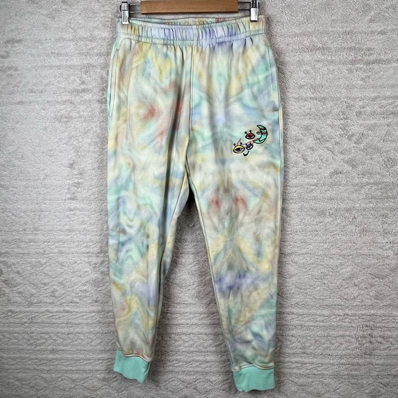 Nike Unisex Tie Dye Embroidered Joggers Sweatpants Standard Fit  Green Small - Picture 1 of 15